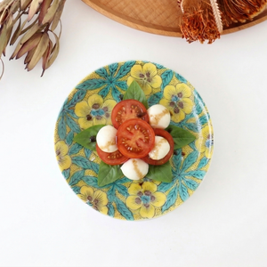 Seikou Kiln Sauce Plate Yoshidaya-style Aoi | Kutani Ware