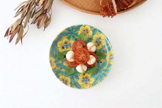 Seikou Kiln Sauce Plate Yoshidaya-style Aoi | Kutani Ware