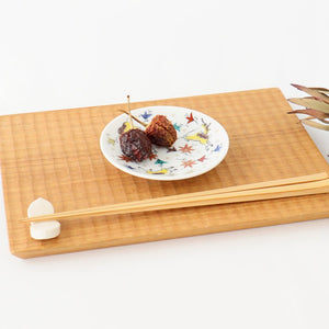 Seikou Kiln Sauce Plate Deer and Maple | Kutani Ware