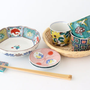 Lucky bean plate, Saaya-shaped Karako, Porcelain, Seikou kiln, Kutani ware