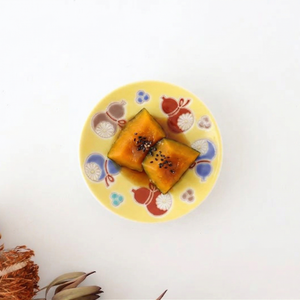 Seikou Kiln Sauce Plate Six Gourds | Kutani Ware