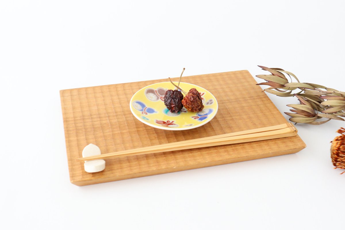 Lucky bean plate, six gourds, porcelain, Seikogama Kutani ware