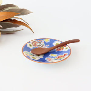 Auspicious small plate, full of cherry blossom treasures, porcelain, Seikou kiln, Kutani ware