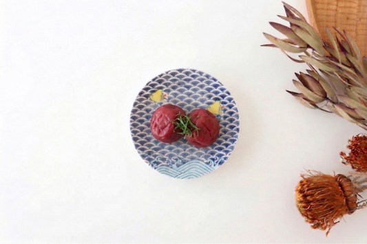 Seikou Kiln Sauce Plate Chidori | Kutani Ware