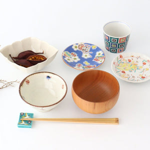 Colored Hashioki Collection Crane Porcelain Seiko Kiln Kutani Ware