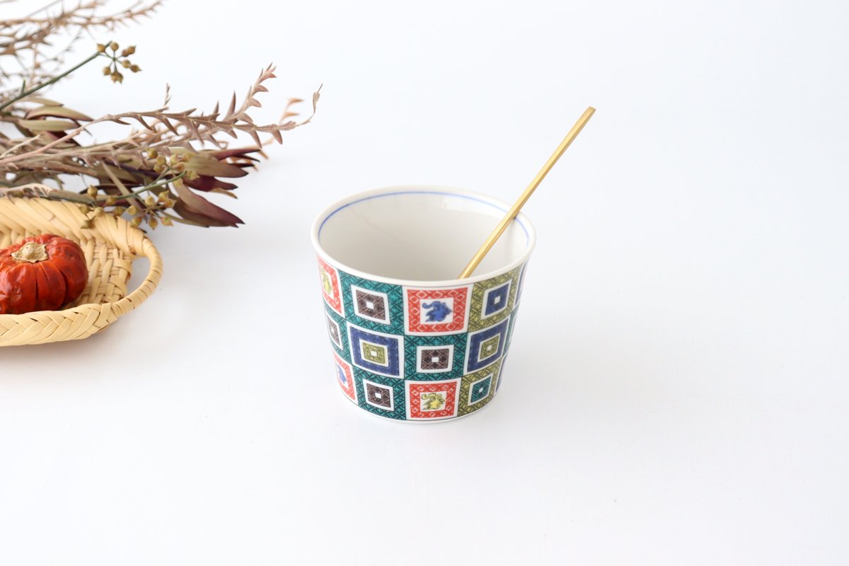 Seikou Kiln Soba Choko Stone Pavement Pattern | Free Cup Kutani Ware