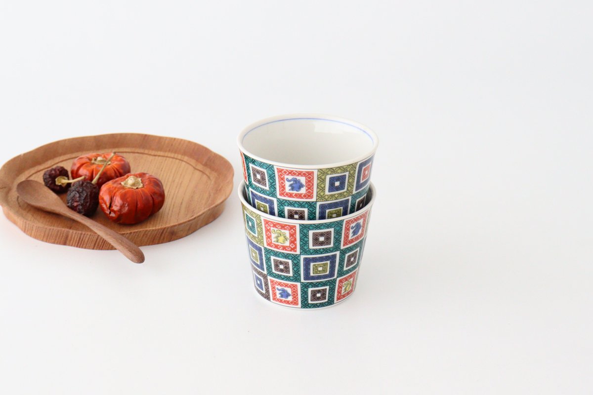 Seikou Kiln Soba Choko Stone Pavement Pattern | Free Cup Kutani Ware