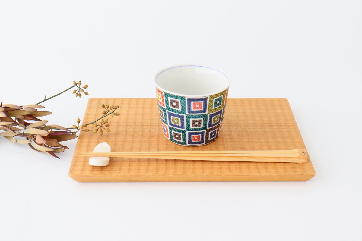 Seikou Kiln Soba Choko Stone Pavement Pattern | Free Cup Kutani Ware