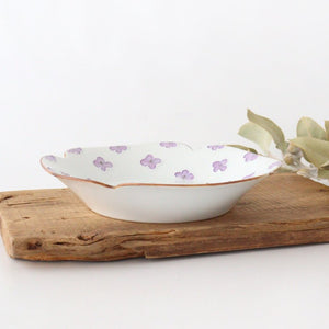 hana plate purple porcelain hana Arita ware