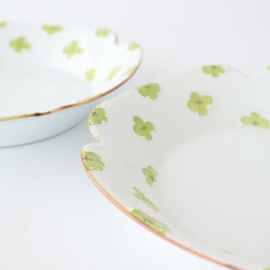 hana plate green porcelain hana Arita ware