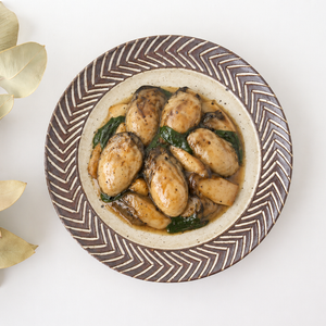 tomaru Plate Rosemary 21cm/8.3in | Shigaraki Ware