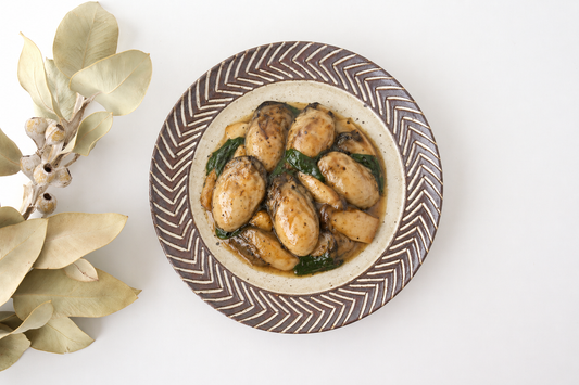tomaru Plate Rosemary 21cm/8.3in | Shigaraki Ware