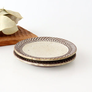 tomaru Plate Rosemary 15cm/5.9in | Shigaraki Ware