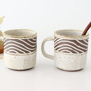 tomaru Mug Wave Pattern  | Shigaraki Ware