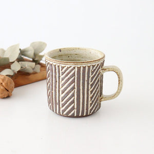 tomaru Mug Line Pattern  | Shigaraki Ware