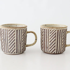 tomaru Mug Line Pattern  | Shigaraki Ware