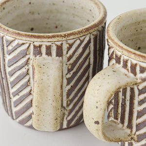 tomaru Mug Line Pattern  | Shigaraki Ware