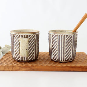 tomaru Mug Line Pattern  | Shigaraki Ware