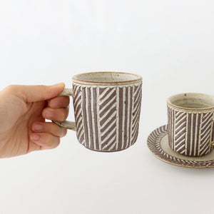 tomaru Mug Line Pattern  | Shigaraki Ware