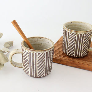 tomaru Mug Line Pattern  | Shigaraki Ware