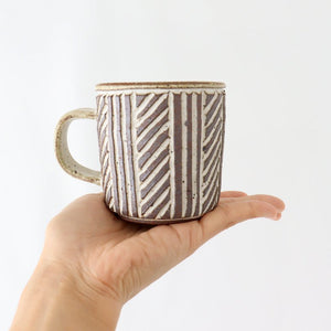 tomaru Mug Line Pattern  | Shigaraki Ware