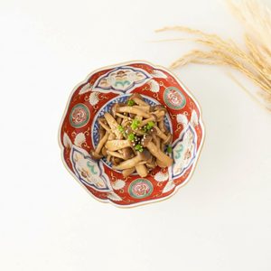 Rinkurou Kiln Small Bowl Old Imari Style Flower-pattern  | Kobachi Hasami Ware