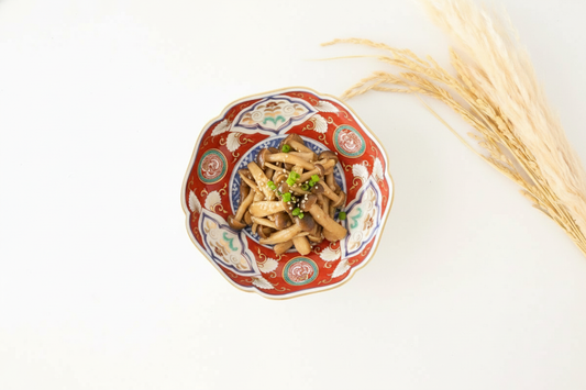 Rinkurou Kiln Small Bowl Old Imari Style Flower-pattern  | Kobachi Hasami Ware
