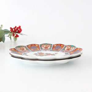 19cm oval plate, gold color mattori chrysanthemum pattern, porcelain, Rinkurou kiln, Hasami ware