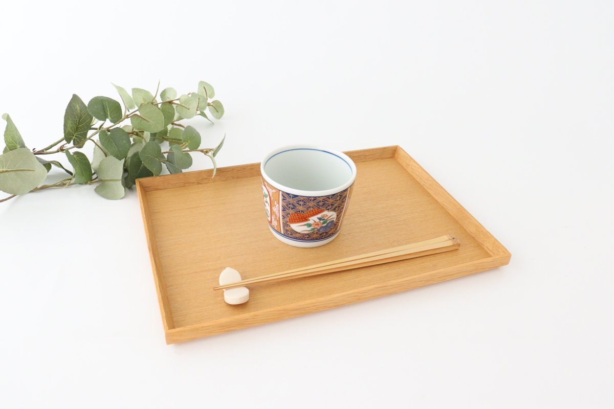 Soba choko window flower picture porcelain Rinkurou kiln Hasami ware