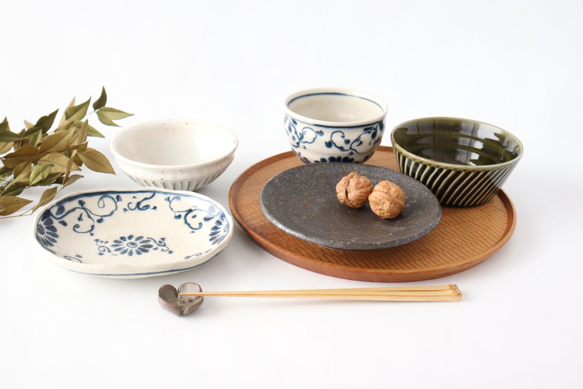 Soup Bowl Blue Flower Annan | Mino Ware