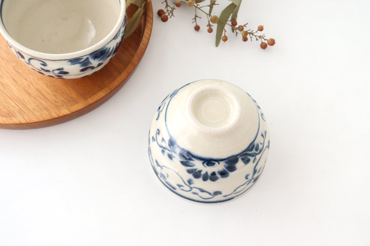 Soup Bowl Blue Flower Annan | Mino Ware