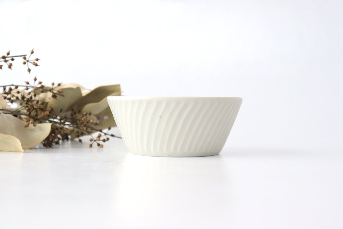 Laurel Bowl White M l Serving Bowl Mino Ware