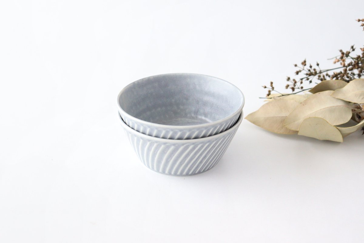 Bowl Blue M Porcelain Laurel Mino Ware