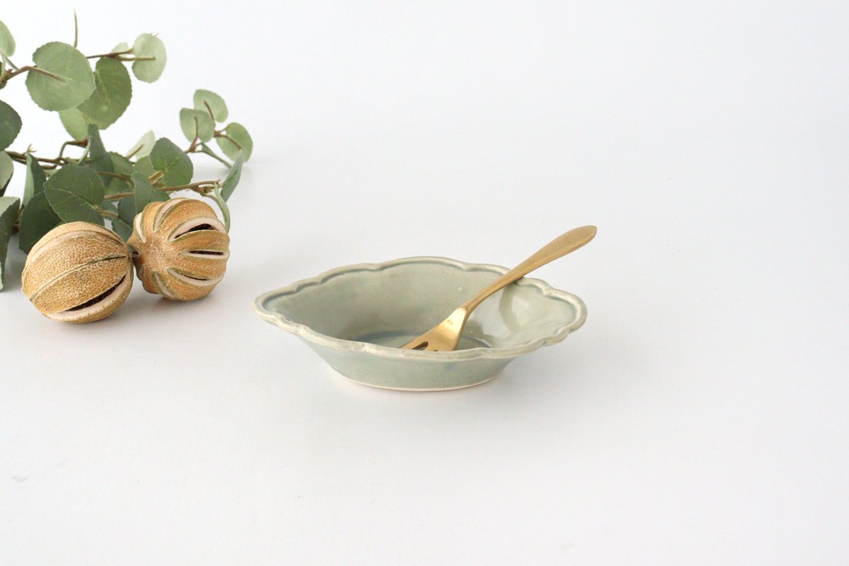 Small lemon bowl, small gray pottery, Ozenre kiln