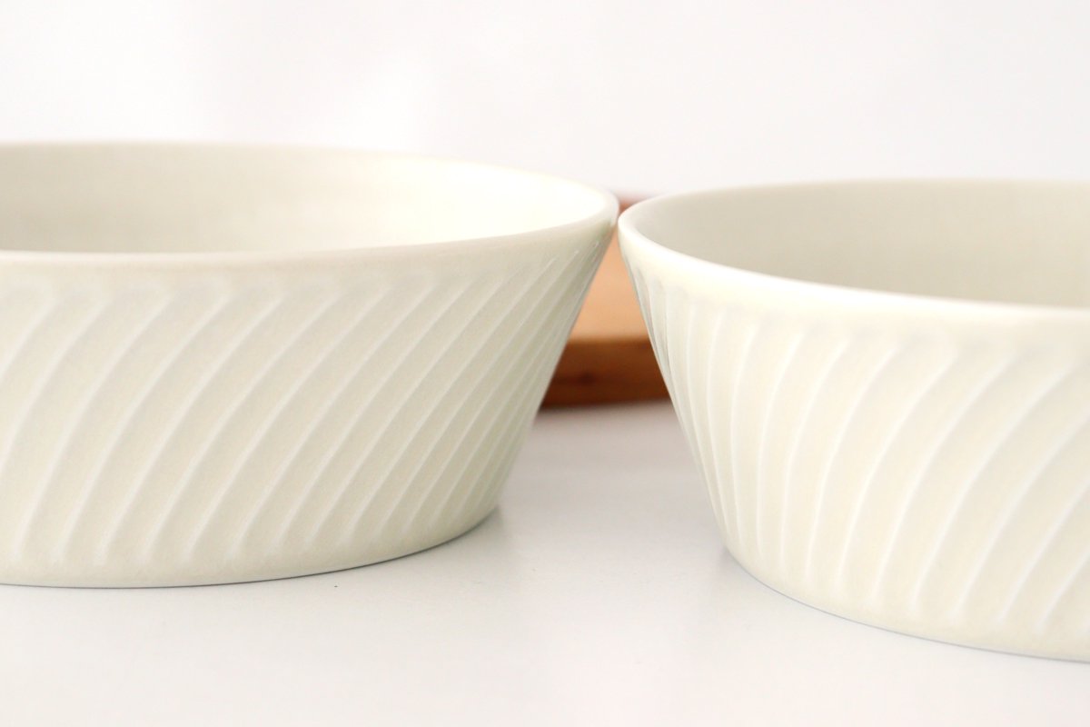 Bowl White L Porcelain Laurel Mino Ware
