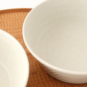 Bowl White L Porcelain Laurel Mino Ware