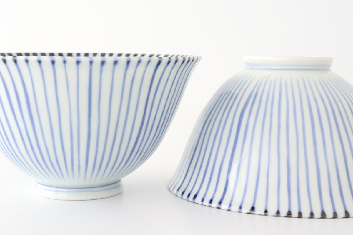 Rice Bowl Tokusa Blue | Arita Ware