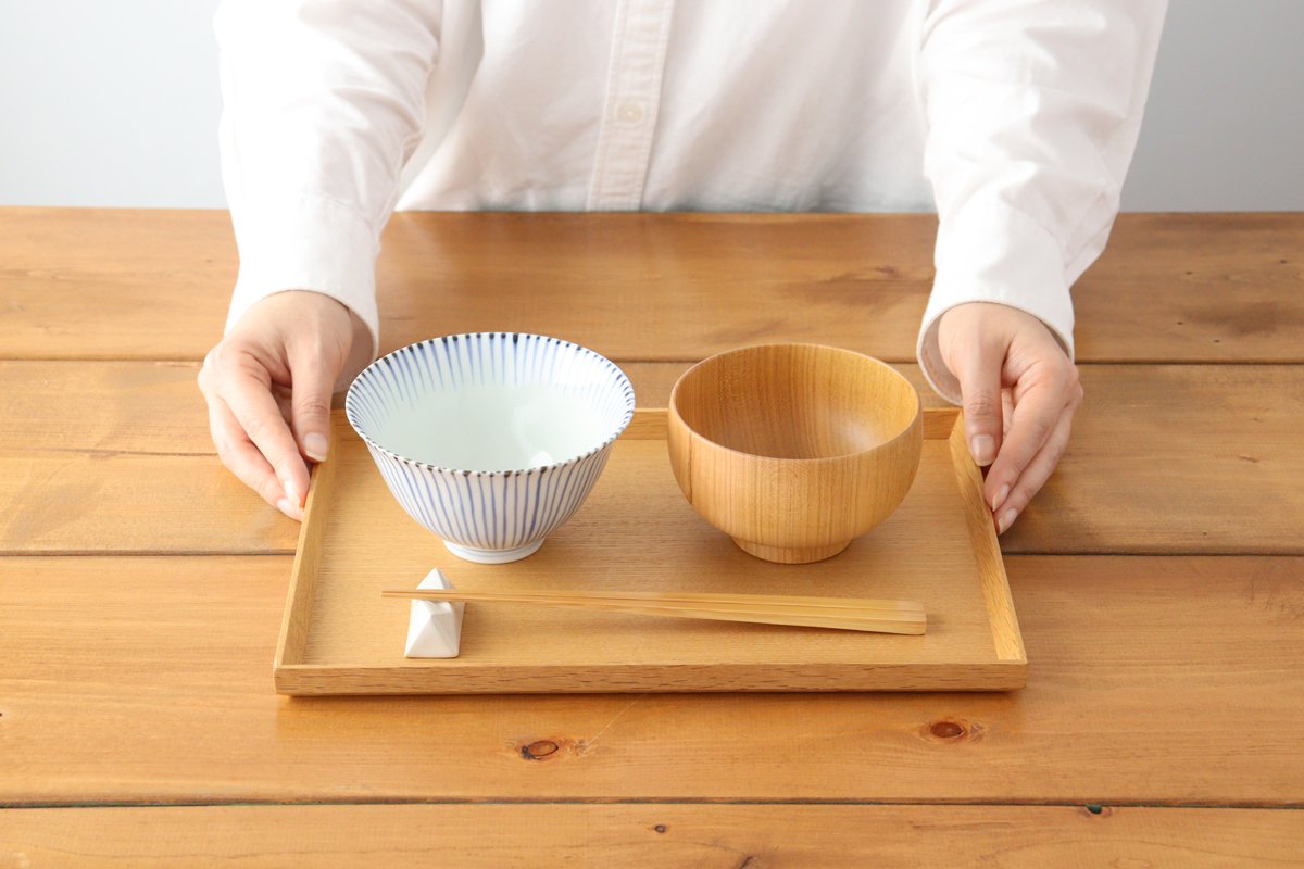 Rice Bowl Tokusa Blue | Arita Ware