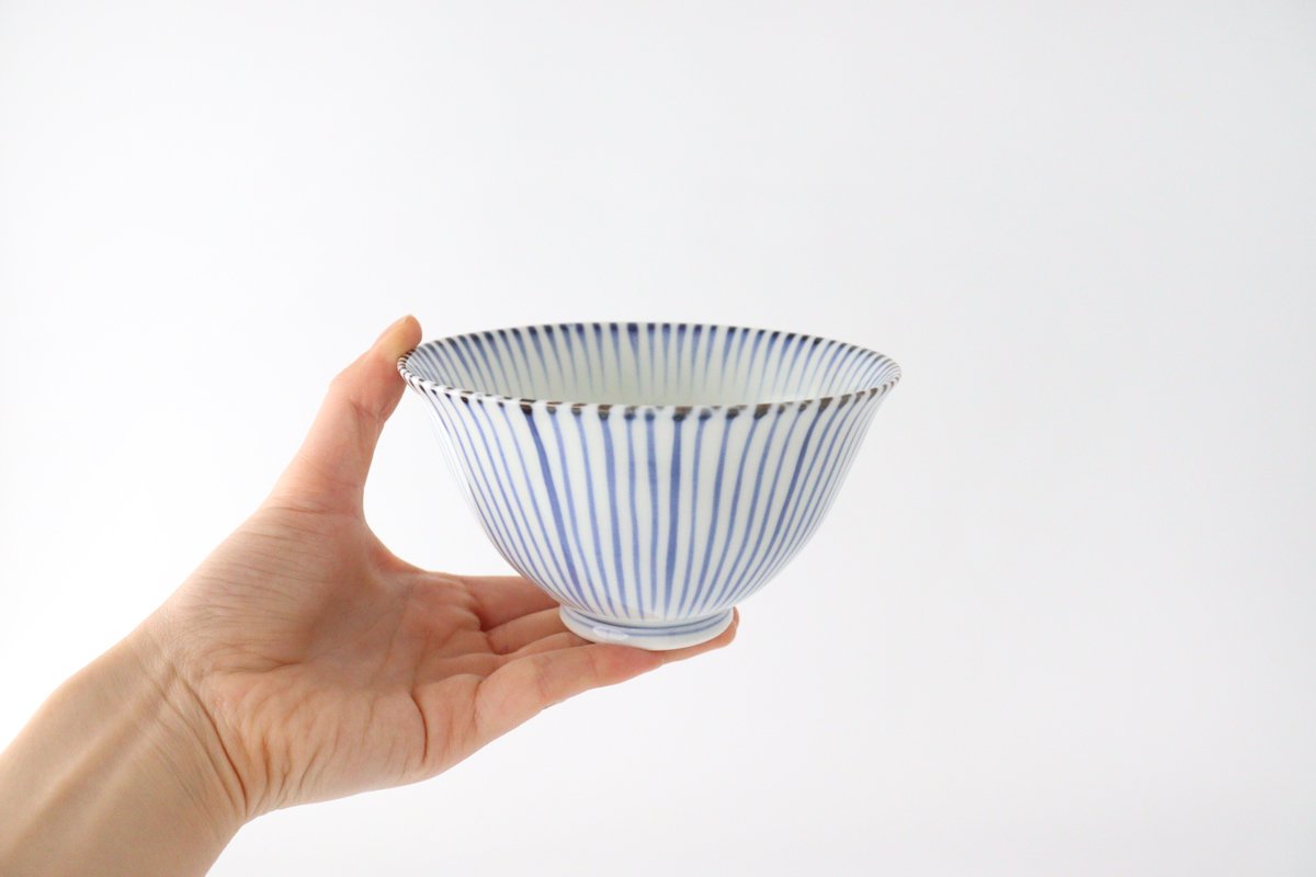 Rice Bowl Tokusa Blue | Arita Ware