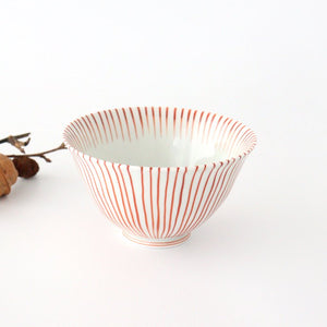 Rice Bowl Tokusa Vermilion | Arita Ware