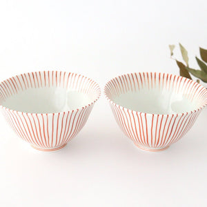 Rice Bowl Tokusa Vermilion | Arita Ware