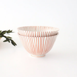 Rice Bowl Tokusa Vermilion | Arita Ware