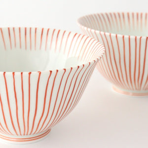 Rice Bowl Tokusa Vermilion | Arita Ware