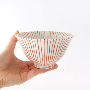 Rice Bowl Tokusa Vermilion | Arita Ware