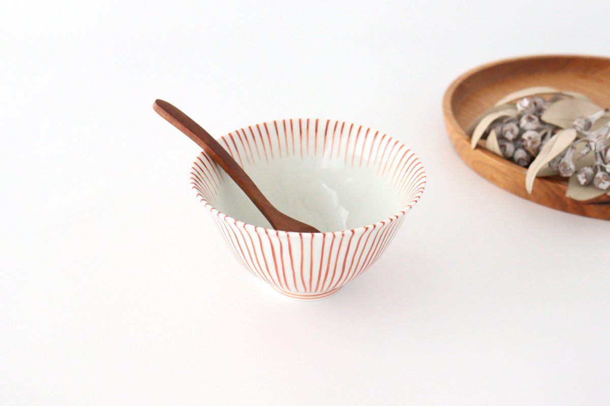 Rice Bowl Tokusa Vermilion | Arita Ware