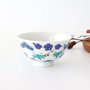 Rice Bowl Sho-chiku-bai Blue | Imari Ware