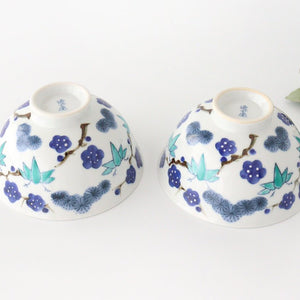 Rice Bowl Sho-chiku-bai Blue | Imari Ware