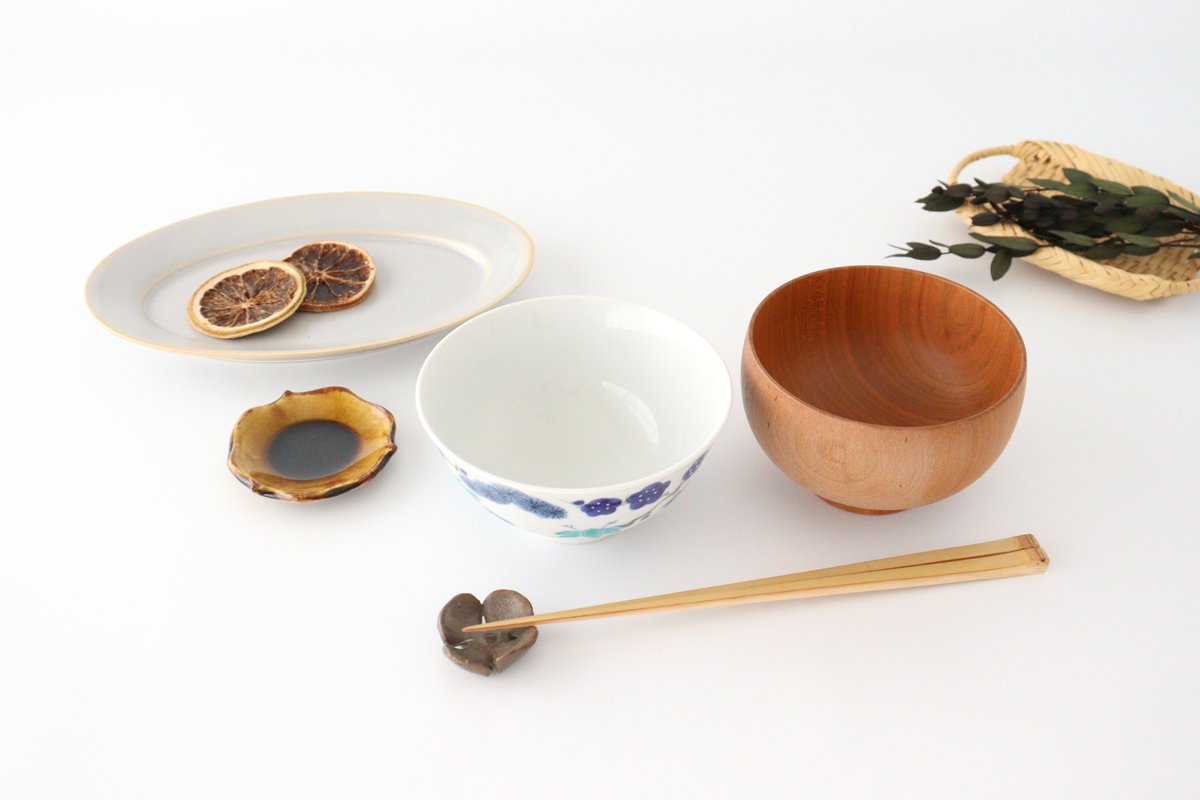 Rice Bowl Sho-chiku-bai Blue | Imari Ware