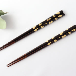 Echizen Chopsticks Hexagonal Gold Leaf Rokugon Tame KORINDO