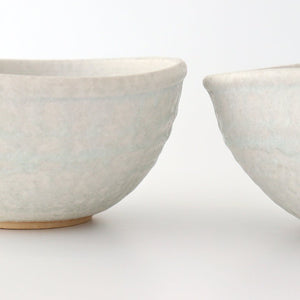 15cm/5.9in Flexible pot, white pottery, Saheigama Shigaraki ware